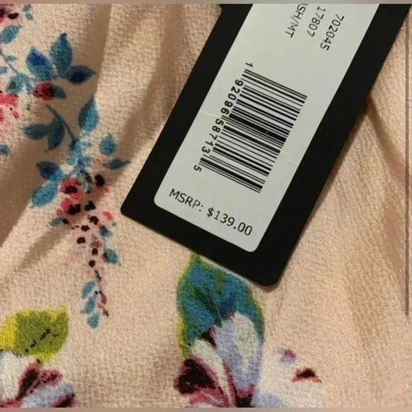 NEW BEBE SATIN FLORAL DRESS GOWN - Picture 2 of 3